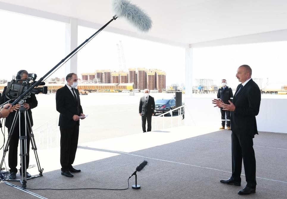 İlham Əliyev AzTV-yə müsahibə verdi - FOTO