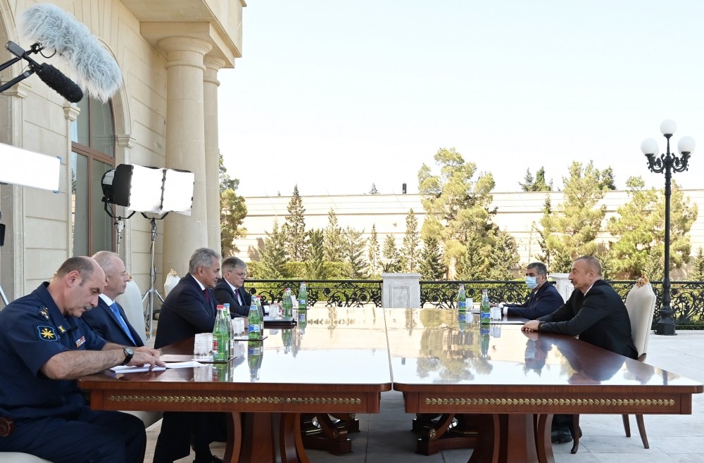 Prezident Sergey Şoyqunu qəbul etdi - FOTO (YENİLƏNİB)
