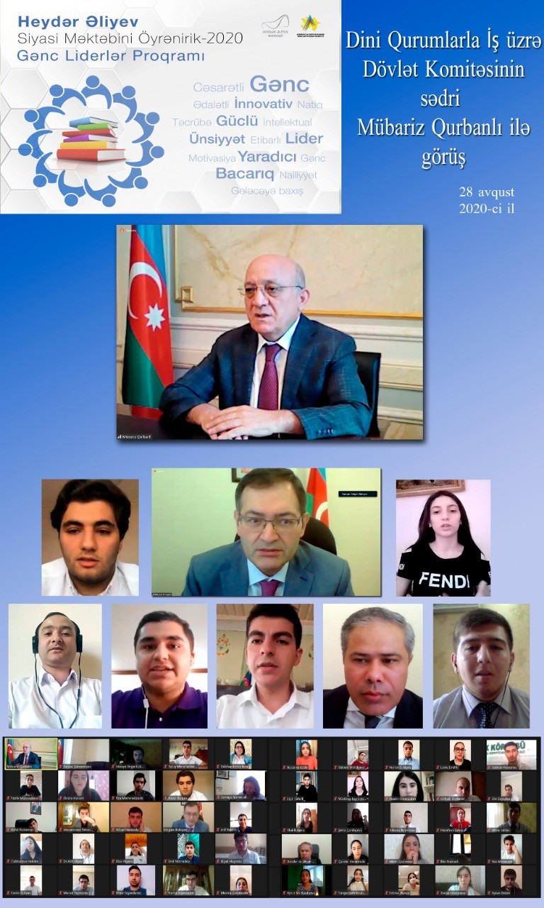 Gənclər bu dəfə Mübariz Qurbanlı ilə görüşdü 