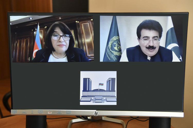 Sahibə Qafarova Pakistan Senatının sədri ilə görüşdü - FOTO