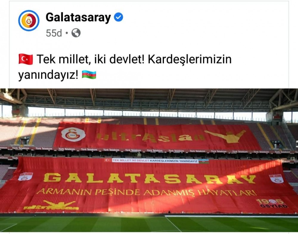 “Qalatasaray”dan Azərbaycan ordusuna DƏSTƏK