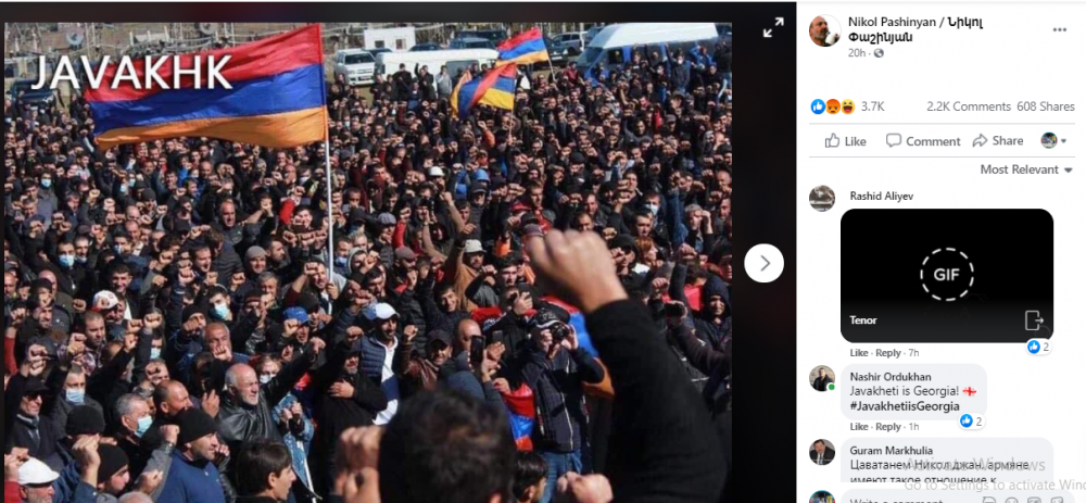 Paşinyan bu dəfə Gürcüstan ərazisinə iddia etdi - FOTO