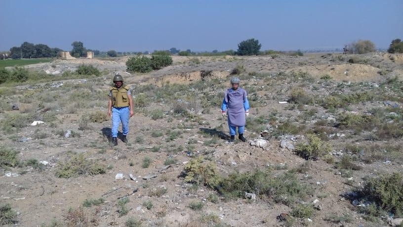 Cəbhəboyu ərazilərdə dron, radiopelenqator və mərmi qalıqları aşkarlandı - FOTO