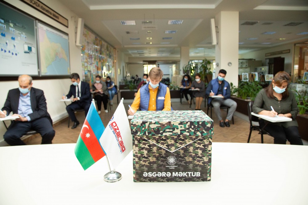 “Azərişıq” rəhbərliyi və qrumun əməkdaşları Əsgərə məktub” yazdı - FOTO