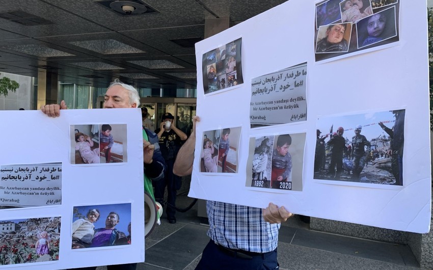 Vaşinqton polisi təxribatçı erməniləri həbs etdi - FOTOLAR