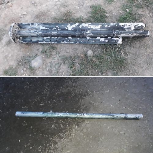 Bərdədə kasetli bombanın qalıqları aşkarlandı - FOTO