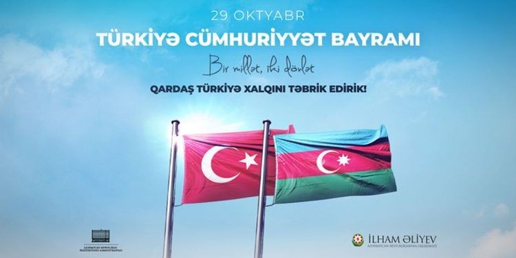 İlham Əliyevdən Cümhuriyyət Bayramı paylaşımı - FOTO