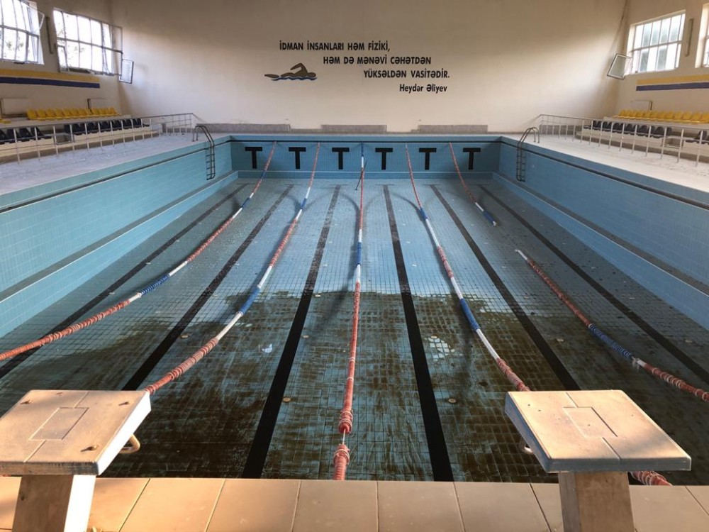 Ermənilər Bərdə Olimpiya İdman Kompleksini yararsız vəziyyətə saldı - FOTOLAR