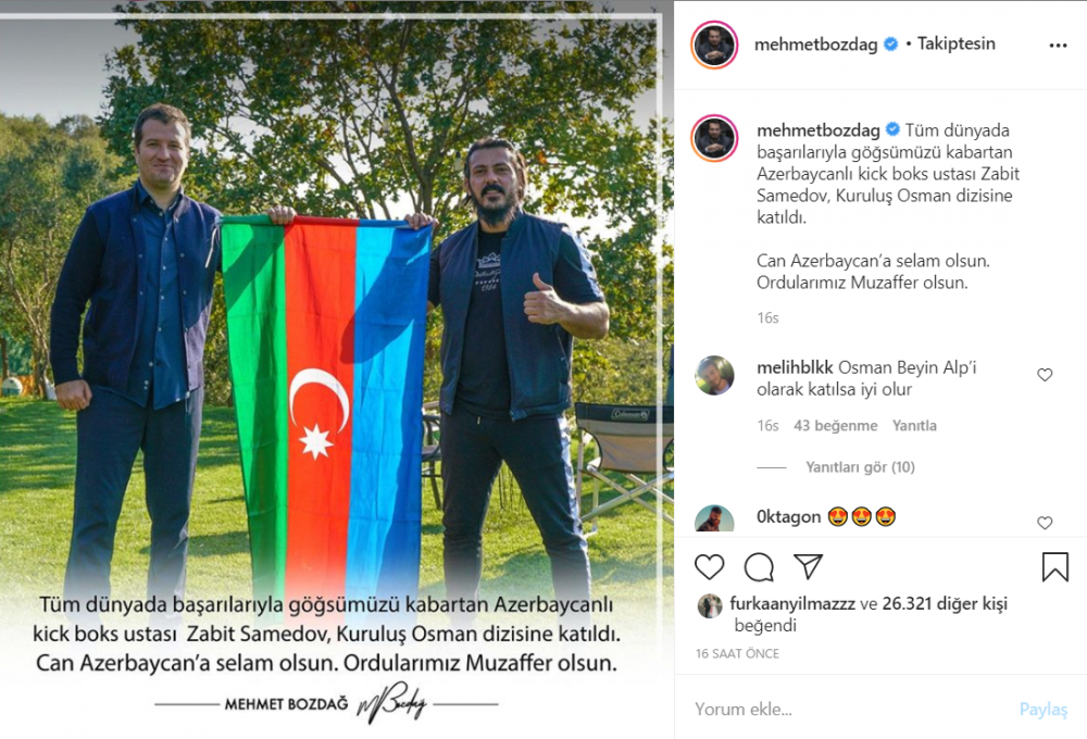 Zabit Səmədov “Kuruluş Osman”da - FOTO