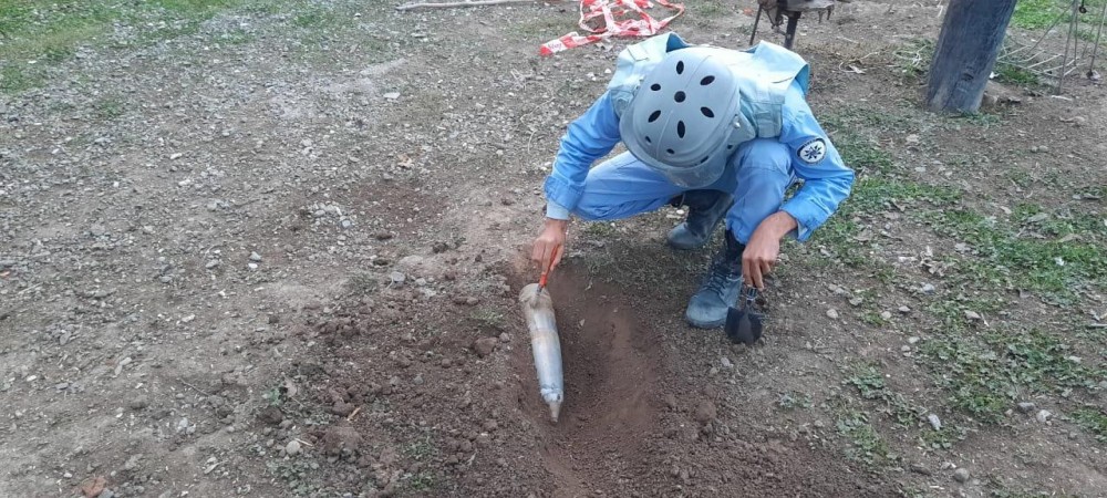 Cəbhəboyu ərazilərdə tank əleyhinə minalar aşkarlandı - FOTO