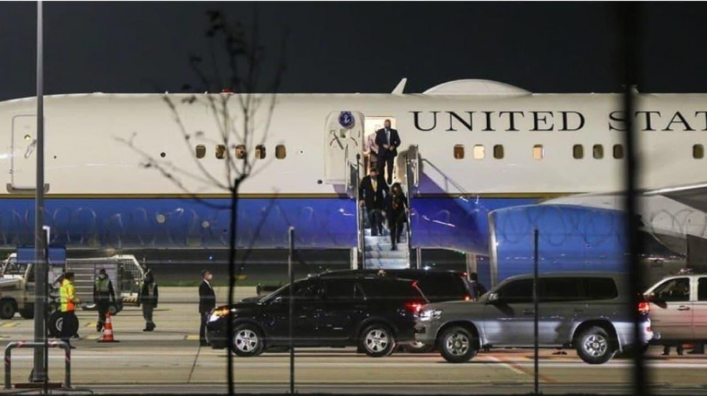 Pompeo Türkiyəyə səfər edib - FOTO