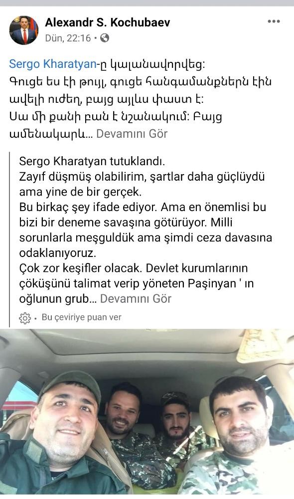 Paşinyanın oğlunun cinayətkar dəstəsi saxlanıldı 