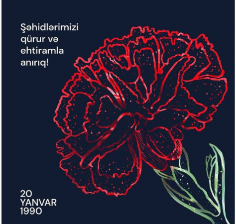 Mehriban Əliyeva “Instagram”da 20 Yanvarla bağlı paylaşım etdi - Foto