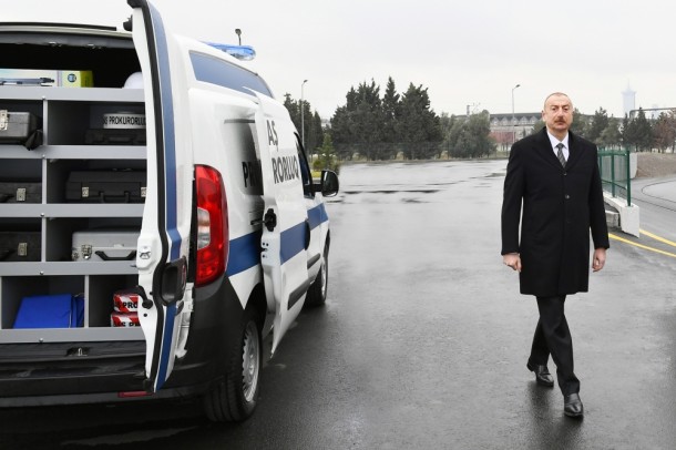 Prezident Baş Prokurorluğun yeni inzibati bina kompleksinin açılışında - FOTOLAR (YENİLƏNİB)