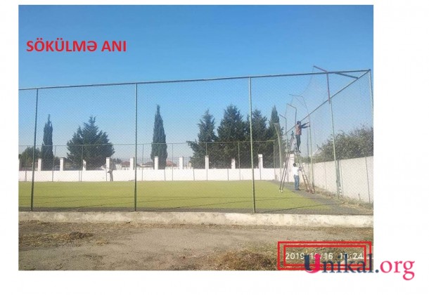 Ağstafada Mərkəzi Stadion söküldü - İcra başçısı laqeyd yanaşır (FOTOLAR)