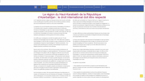 Fransız vəkillər Qarabağda beynəlxalq hüquqa riayət olunmasını tələb edirlər