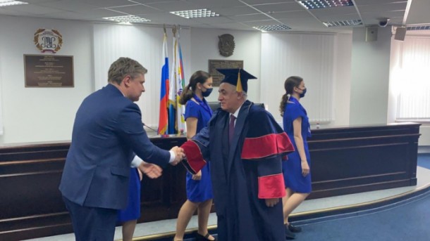 Əli Əsədova Rusiyada Fəxri doktor adı verildi - FOTO