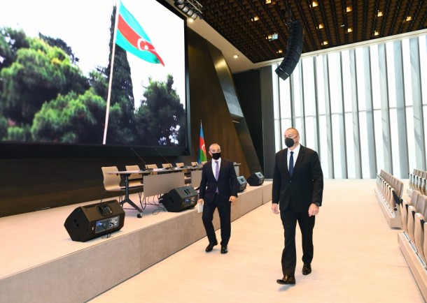 İqtisadiyyat Nazirliyinin yeni binasının açılışı oldu - FOTOLAR (YENİLƏNİB)