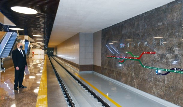 Metronun “8 Noyabr” stansiyası istifadəyə verildi - FOTOLAR (YENİLƏNİB)