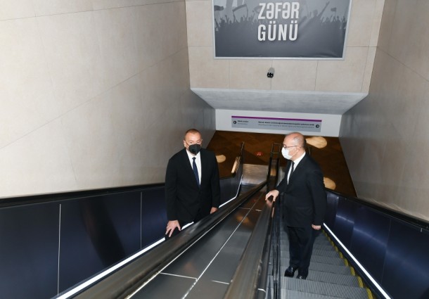 Metronun “8 Noyabr” stansiyası istifadəyə verildi - FOTOLAR (YENİLƏNİB)