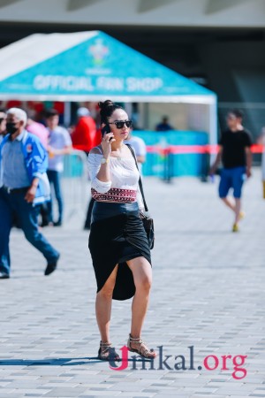 Azarkeşlər Bakı Olimpiya Stadionuna toplaşır - FOTOLAR