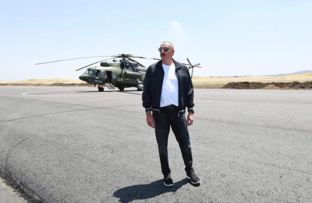 Prezident Füzuli aeroportunda - FOTOLAR