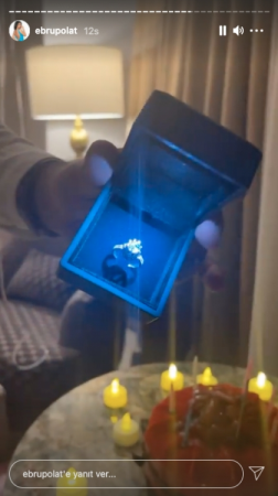 Sevgilisindən Ebruya evlilik təklifi - FOTOLAR
