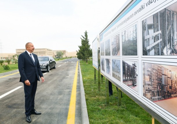 İlham Əliyev “Abşeron” yarımstansiyasının açılışında - FOTOLAR