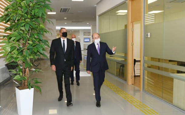 Prezident Sumqayıtda açılışlar etdi - YENİLƏNİB (FOTOLAR)