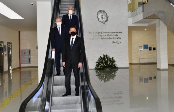 Prezident Sumqayıtda açılışlar etdi - YENİLƏNİB (FOTOLAR)