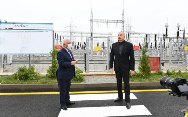 Prezident “Cəbrayıl” yarımstansiyasının açılışında - YENİLƏNİB (FOTOLAR)