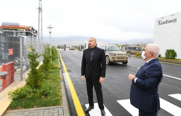 Prezident “Cəbrayıl” yarımstansiyasının açılışında - YENİLƏNİB (FOTOLAR)