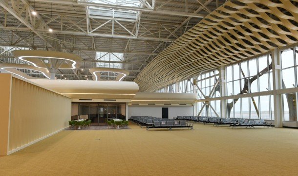 İlham Əliyev və Mehriban Əliyeva Füzuli aeroportunda - FOTOLAR