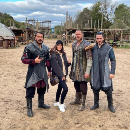 Oksana "Kuruluş Osman"nın çəkiliş meydançasında - FOTO