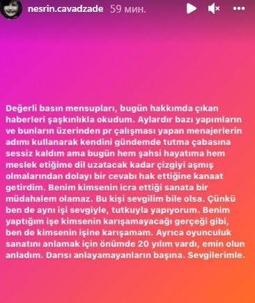 Nəsrin Cavadzadə sevgilisinə bunu qadağa qoyub? 