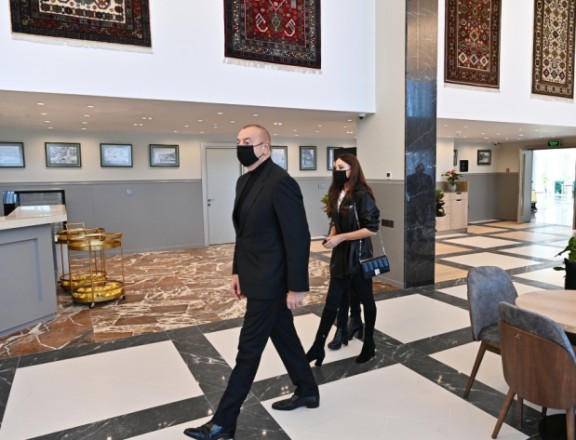 Prezident ailəsi ilə Quba Olimpiya İdman Kompleksində - FOTOLAR