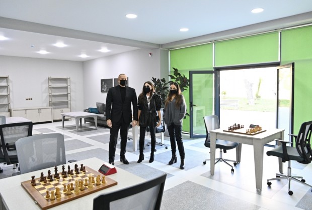 Prezident ailəsi ilə Quba Olimpiya İdman Kompleksində - FOTOLAR