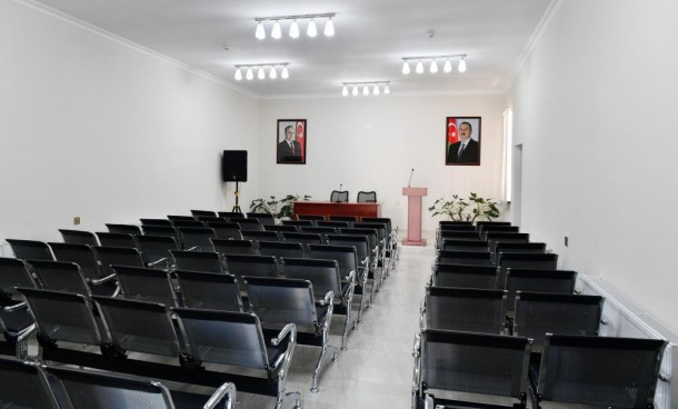 Qubanın Qonaqkənd qəsəbəsində yeni Mədəniyyət Evi inşa olunub - FOTOLAR