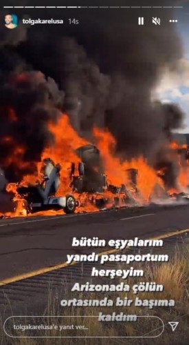 Aktyor düşdüyü qəzanın görüntülərini paylaşdı - FOTOLAR