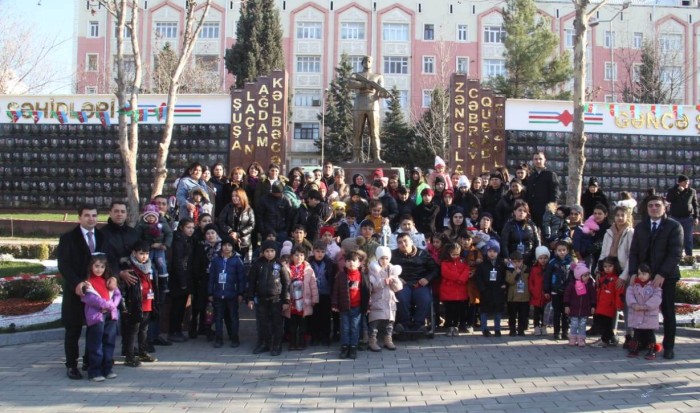 Gəncədə “Qəhrəman övladlarının ekskursiyası” təşkil olunub - FOTOLAR