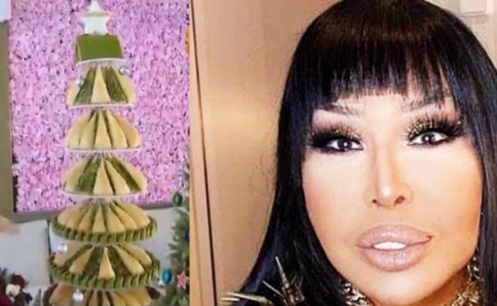 Bülənt Ərsoy üçün paxlavadan şam ağacı düzəldildi - FOTO