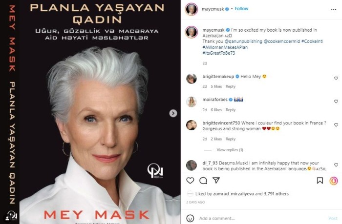 İlon Maskın anasından Azərbaycanla bağlı paylaşım - FOTO