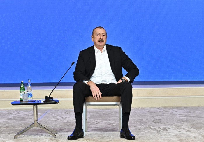 Prezident Gənclər Forumunda iştirak etdi - YENİLƏNİB (VİDEO)