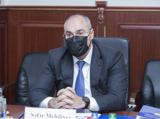 Səfər Mehdiyev Amerika Ticarət Palatasının nümayəndə heyətilə görüşüb - FOTOLAR