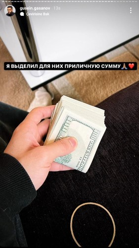 Bloger Hüseyn qonaq olduğu azərbaycanlı ailəyə pul verdi - VİDEO