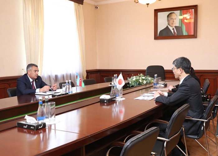Abdin Fərzəliyev Yaponiya səfiri ilə görüş keçirdi - FOTO
