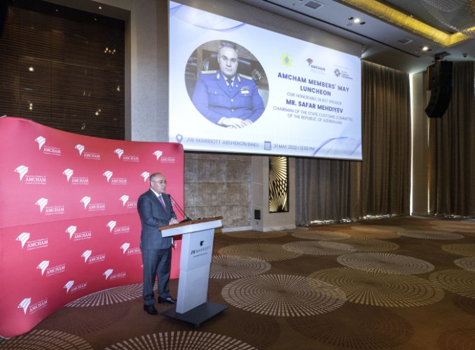 Gömrük Komitəsinin rəhbərliyi ilə “AmCham” üzvləri arasında görüş keçirilib - FOTO