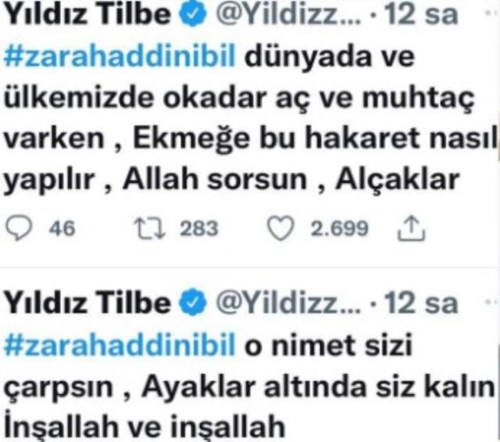 Yıldız Tilbe "Zara"nı tənqid etdi - FOTO