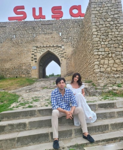 Nəsrin Cavadzadə Şuşada - FOTOLAR