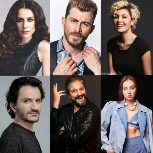 Məşhur aktyorlar Oktay Kaynarcanın yeni serialında - FOTO